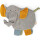 Sigikid Knistertuch Elefant, grau
