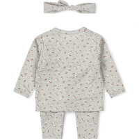 Dirkje Mädchen Baby Bio Set in blau