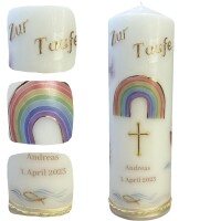 Taufkerze Regenbogen Orthodoxie