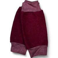 Stulpenkult Stulpen für Babys aus Fein-Wollwalk Cabernet Size 2