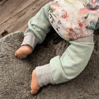 Stulpenkult Stulpen für Babys aus Fein-Wollwalk Safran Size 1