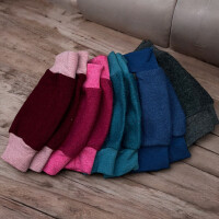 Stulpenkult Stulpen für Babys aus Fein-Wollwalk Royalblau Size 1