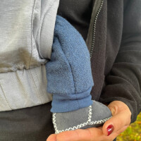 Stulpenkult Stulpen für Babys aus Fein-Wollwalk Royalblau Size 1