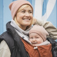 mamalila Loopschal zum Babytragen white