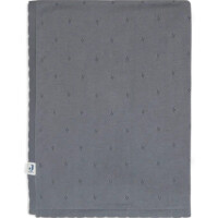 Jollein Decke Baby 75x100cm Pointelle Storm Grey  GOTS
