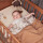 Jollein Decke Kinderbett 100x150cm Pointelle - Biscuit - GOTS