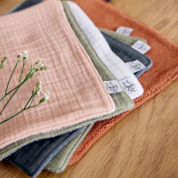 Lässig Mull-Frotte Waschlappen Baby 3er Set