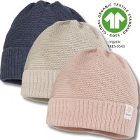 Maximo GOTS Mini-Beanie in Strickoptik