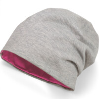 Maximo KIDS Beanie GOTS UV 50 pink/hellgraumeliert 53