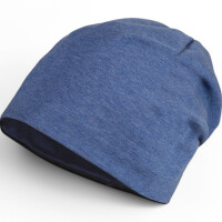 Maximo KIDS Beanie GOTS UV 50 navy/bluemeliert 55
