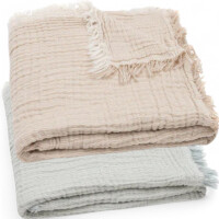 Jollein Leichte Babydecke 75x100cm Hydrophil Fringe...