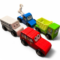 JADORE Holzfahrzeuge Set