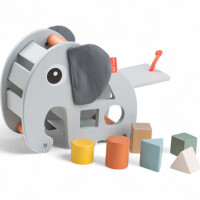 done by deer Baby Holz Steck Activity Spielzeug Elefant