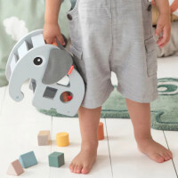 done by deer Baby Holz Steck Activity Spielzeug Elefant