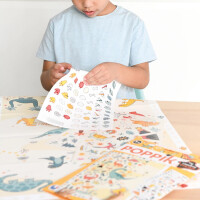 Poppik Dinosaurier Sticker Kreativ Poster | ab 3+