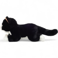 Hermann Teddy Schlenkerkatze schwarz 30 cm