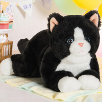 Hermann Teddy Schlenkerkatze schwarz 30 cm