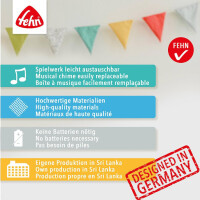 Fehn Mini-Spieluhr Chamäleon Crazy | Schuberts Wiegenlied | 22cm groß