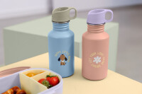 Lässig Kinder Trinkflasche Edelstahl 500 ml | Sunny Explorer, Pattern Party