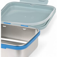 Lässig Brotdose Kinder - Lunchbox | Edelstahl Brotbox – Sunny Explorer green/blue