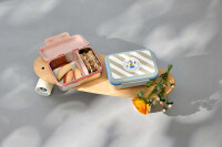 Lässig Brotdose Kinder - Lunchbox | Edelstahl Brotbox – Sunny Explorer green/blue