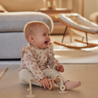 Dirkje Mädchen-Chinohose mit Schleife in Beige