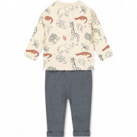 Dirkje Safari-Set Baby Shirt & Rib-Hose