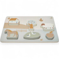 Jollein Puzzle aus Holz - Farm