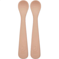 Jollein Löffel Silikon - 2 Stück Pale Pink