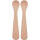 Jollein Löffel Silikon - 2 Stück Pale Pink