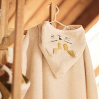 Jollein Badeponcho Pets mit Ohren | 75x75 cm