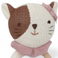 Jollein Weicher Beißring Cat & Dog - Zahnungshilfe
