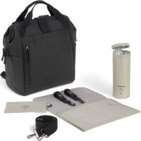 Lässig Wickelrucksack Goldie Up Schwarz