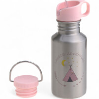 Lässig Edelstahl Kinder Trinkflasche - 500 ml...