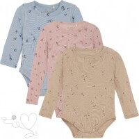 Fixoni Langarm-Body Wolle & Seide