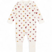 Hust and Claire Baby Jumpsuit Overall Wolle-Bambus HCManu Herzpuff