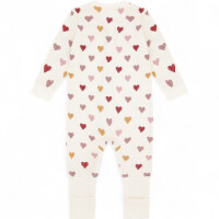 Hust and Claire Baby Jumpsuit Overall Wolle-Bambus HCManu Herzpuff
