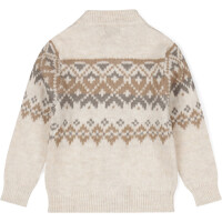 Dirkje Strick Cardigan beige-braun-meliert Pebble