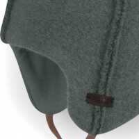 Pure Pure Wollwalk Bindemütze Bio-Wolle mit Jerseyfutter