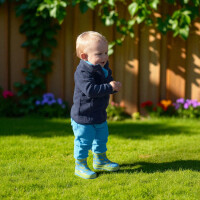 Playshoes Gummistiefel Halbschaft Blumen