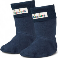 Playshoes Fleece-Stiefel-Socke blau