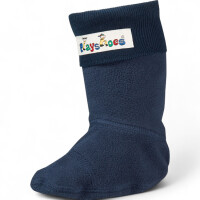 Playshoes Fleece-Stiefel-Socke blau