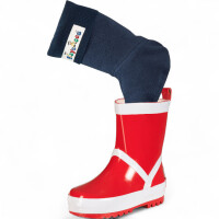 Playshoes Fleece-Stiefel-Socke blau