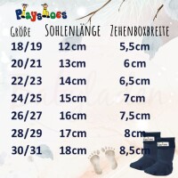 Playshoes Fleece-Stiefel-Socke blau