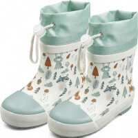 Playshoes Gummistiefel Halbschaft „Wald“ gefüttert