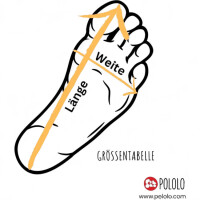 Pololo Barfuß Halbschuh gefüttert / Klettverschluss