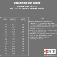 POLOLO Barfuß-Halbschuh Winter gefüttert / Schnürschuh.