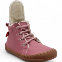 POLOLO Barfuß-Halbschuh Winter gefüttert / Schnürschuh.