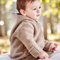 Maximo Wollfleece Overall Jerseyfutter Reißverschluss & Pompon | GOTS