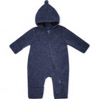 Maximo Wollfleece Overall Jerseyfutter Reißverschluss & Pompon | GOTS